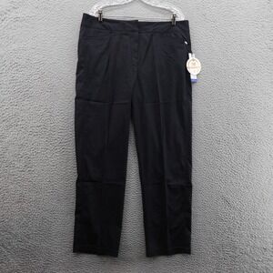 Tail Essentials Classic Fit Black Pants Size 16 UPF 50 Women Stretch Golf Casual